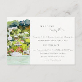 Cartão De Informações Recepção de casamento paisagística do Cruzeiro