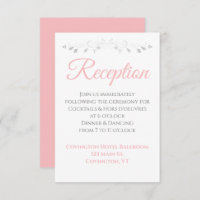 Recepção de casamento Simples de Borda Prateada Ro