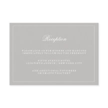 Recepção de Casamento Sofisticada em Cinza