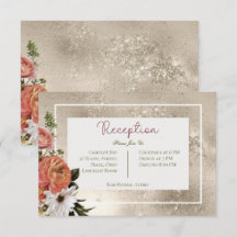 Recepção Floral Dourada com Flores de Mimosa Pêsse