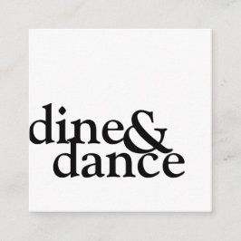 Cartão De Informações recepção simples, a preto e branco