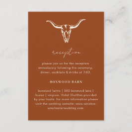 Cartão De Informações Recepção Simples do Crânio da Boêmia Ocidental