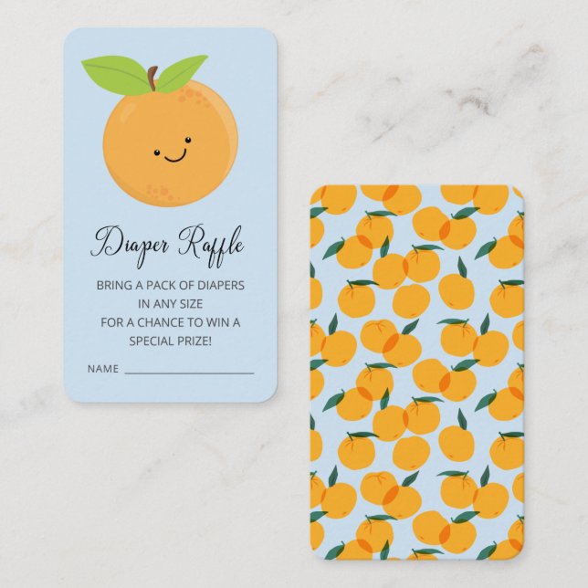 Cartão De Informações Receptáculo de Bilhete de Fralda Pequena (Frente/Verso)