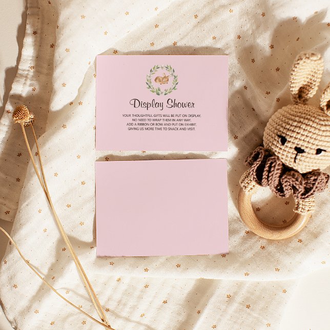 Cartão De Informações Receptáculo de Chá de veado com varejo Floral (Criador carregado)