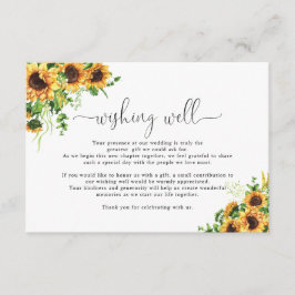Cartão De Informações Recinto de Poço de Desejos de Casamento Floral Ama