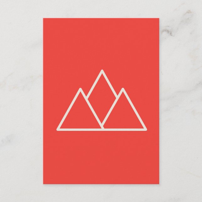 Cartão De Informações Red Abstract Wallpaper | Bold Minimalist Design (Frente)