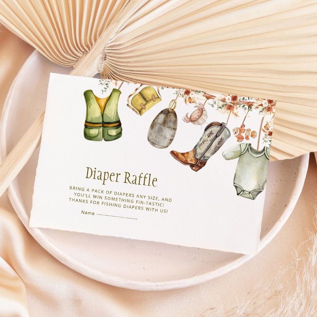 Cartão De Informações Reel Excitou A Fralda De Pesca Raffle (Criador carregado)