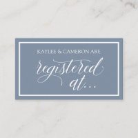 Registro Casual / Registrado Em Cartões- Azul Post