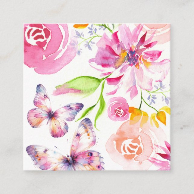 Cartão De Informações Registro das Borboletas e das Lullabas (Frente)