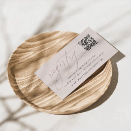 Cartão De Informações Registro de Bridal ou Chá de fraldas de Script de 