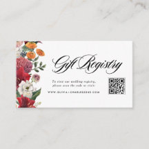 Registro de Casamento Amaryllis e Mums com Código 