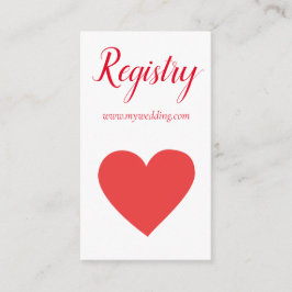 Cartão De Informações Registro de Casamento Bonito