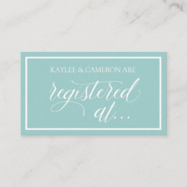 Cartão De Informações Registro de Casamento-Cartões Registrados - Turque
