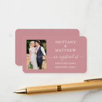Registro de Casamento com Foto em Caligrafia Rosa 