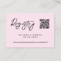 Registro de casamento personalizado com código QR