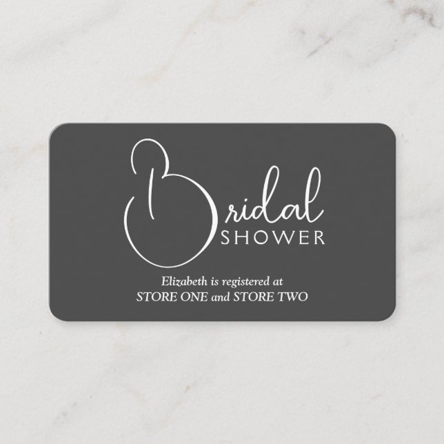 Cartão De Informações Registro de Chá de panela Moderno (Frente)