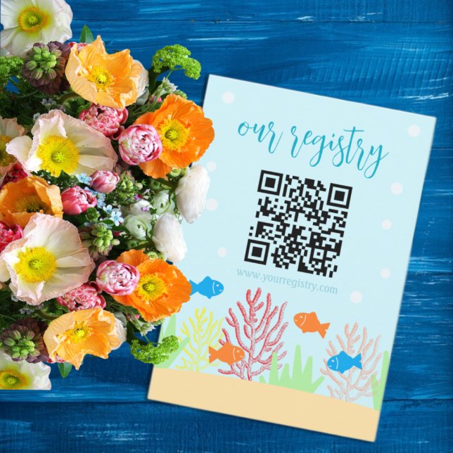 Cartão De Informações Registro de Chás de fraldas do Sea Life (Criador carregado)