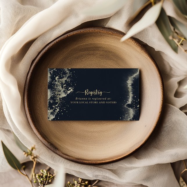 Cartão De Informações Registro de Presente de Casamento de Abertura Dour (Criador carregado)