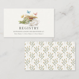 Cartão De Informações Registro de Presentes de Casamento Capítulo Novo B