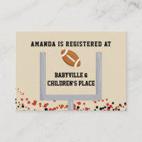 Registro do Chá de Bebê Themed de Futebol