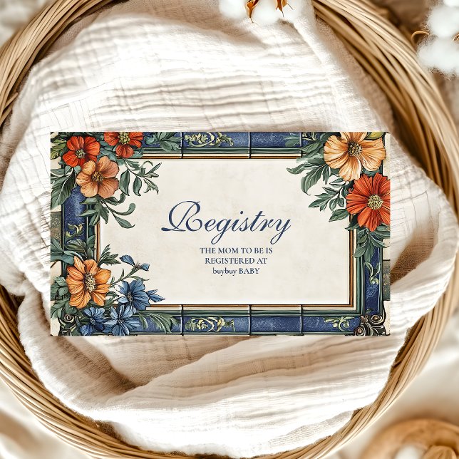 Cartão De Informações Registro do Chá de fraldas italiano Ciao (Criador carregado)