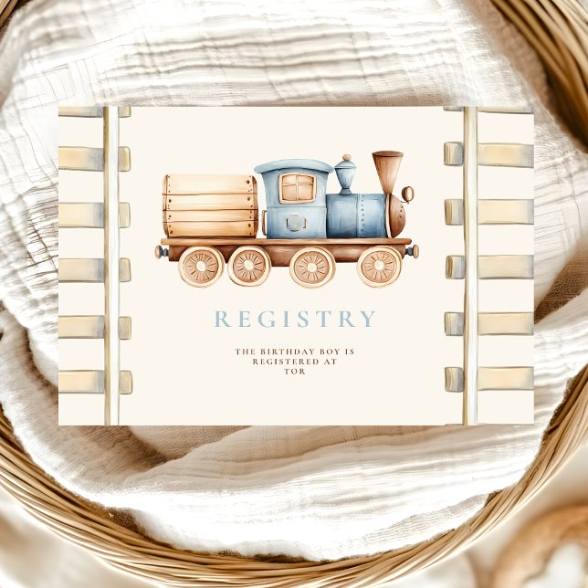 Cartão De Informações Registro do primeiro aniversario do comboio (Criador carregado)