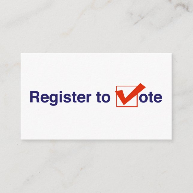 Cartão De Informações Registro Para Votação 2026 (Frente)