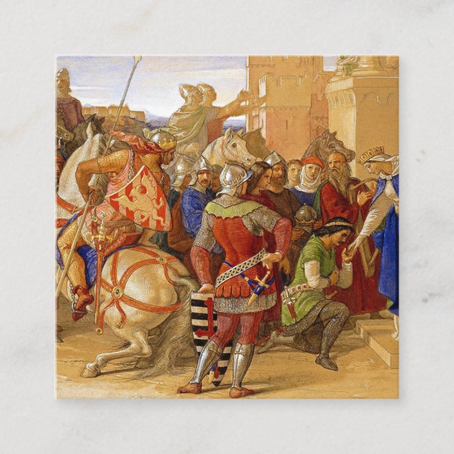 Cartão De Informações Rei Arthur e Cavaleiros da Mesa redonda (Frente)