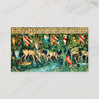 Cartão De Informações Rei Medieval Arthur William Morris