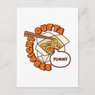 Cartão De Informações Reto da Yummy Ramen Noodles