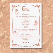 Retrato Whimsical Desenhou Casamento Laranja Sunse