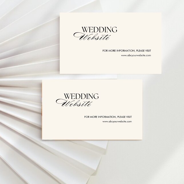 Cartão De Informações Retro Black checkout antigo website do casamento (Criador carregado)