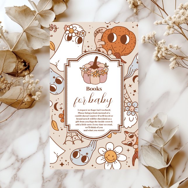 Cartão De Informações Retro Grooven Halloween Pequenos Livros para Bebê (Criador carregado)