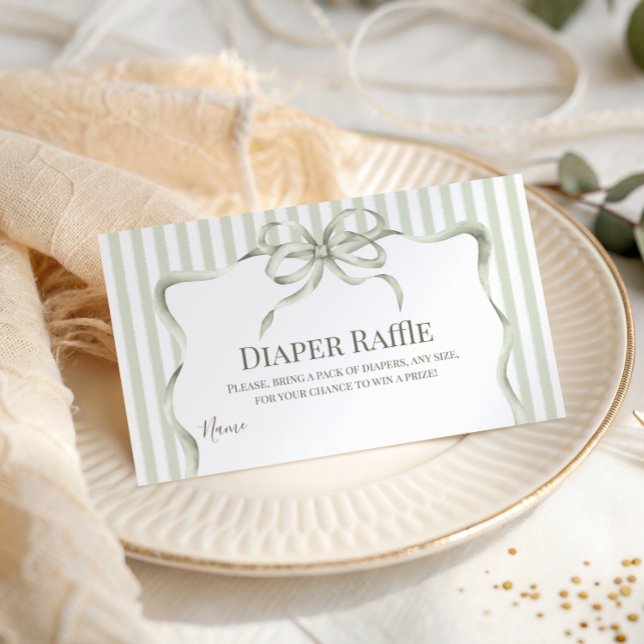 Cartão De Informações Retro Neutral Bow Cafe Bebe Coffee Baby Shower (Criador carregado)