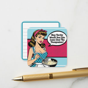 Cartão De Informações Retro Pinup_ Ei Darlin