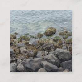 Cartão De Informações rochas da costa