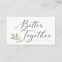 Cartão De Informações Romantic Handwritten Love Quote Design