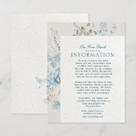 Cartão De Informações Romântica Cotswolds Winter Florals Detalhes Casame