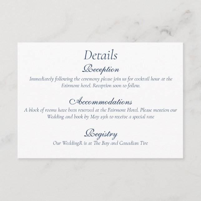 Cartão De Informações Romântica Silhueta Botânica Gay Regência Azul (Frente)