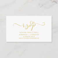 Romântico, Dourado, RSVP de Convite, responda