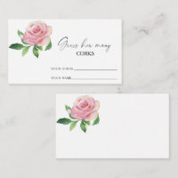 Rosa - adivinhe quantas corks jogam noiva