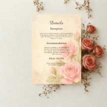 Rosa Rubor Floral Romântico Casamento Vintage