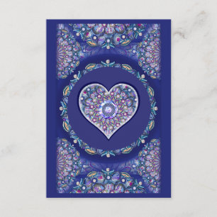 Cartão De Informações Rosace Azul