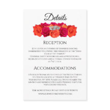 Rosas Laranja e Rosa- Casamento