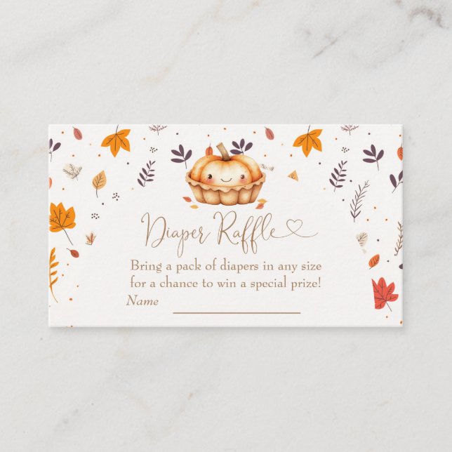 Cartão De Informações Rótulo de Fralda Neutro do Gênero do Pizza (Frente)