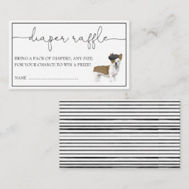 Cartão De Informações Rótulo Francês Gênero Fralda Neutra Raffle Enclos