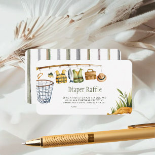 Cartão De Informações Round Reel Excitou Pequena Fralda de Pescadores Ra