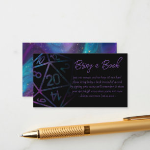 Cartão De Informações RPG Dice   Nebula Fantasy Tabletop Books Solicitaç