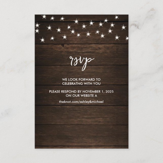 Cartão De Informações RSVP de Boots & Rosas Personalizados de Casamento  (Frente)