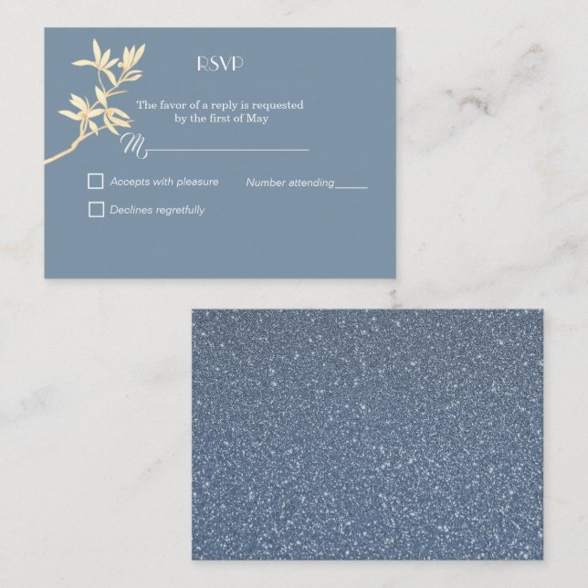 Cartão De Informações RSVP de Casamento da Flor do eterno (Frente/Verso)